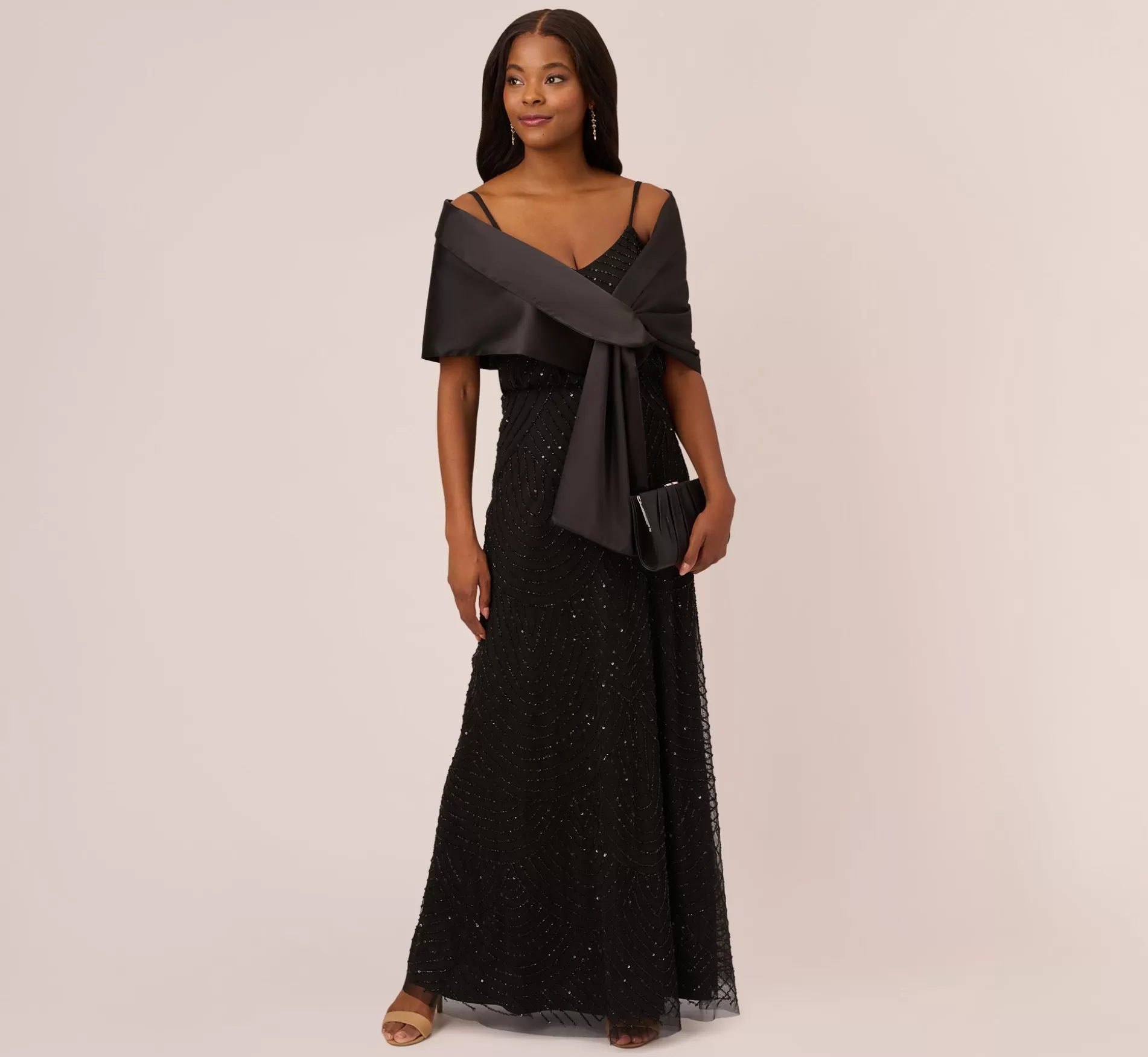 Online Charmuese Wrap In Black Best Sellers | Black Tie