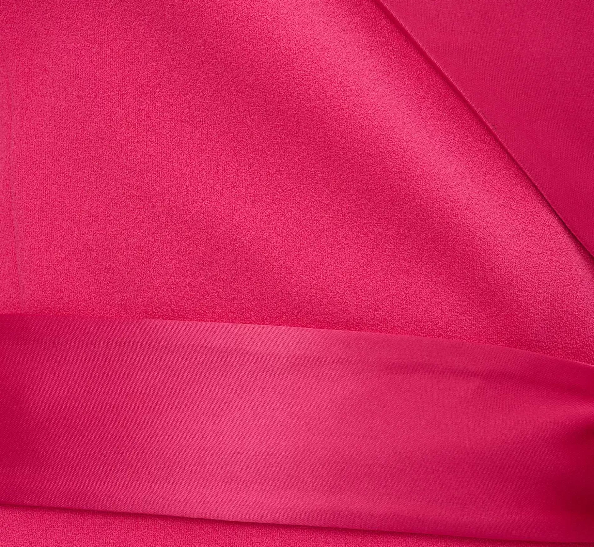 Hot Crepe Tuxedo Short Faux Wrap Dress In Cabaret Pink Best Sellers | Day Dresses