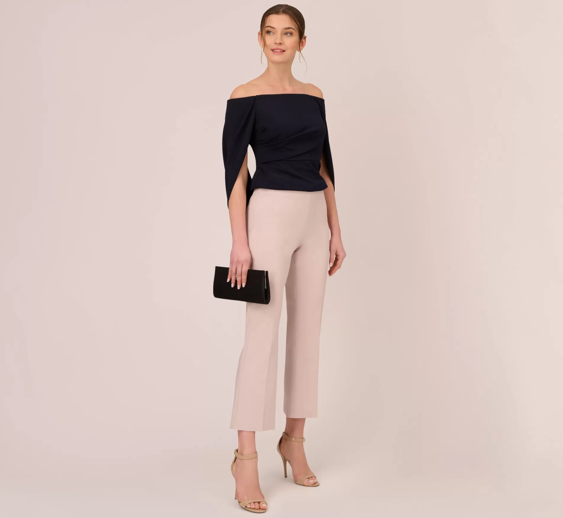 Online Off The Shoulder Top With Cape Back In Midnight Separates | Separates