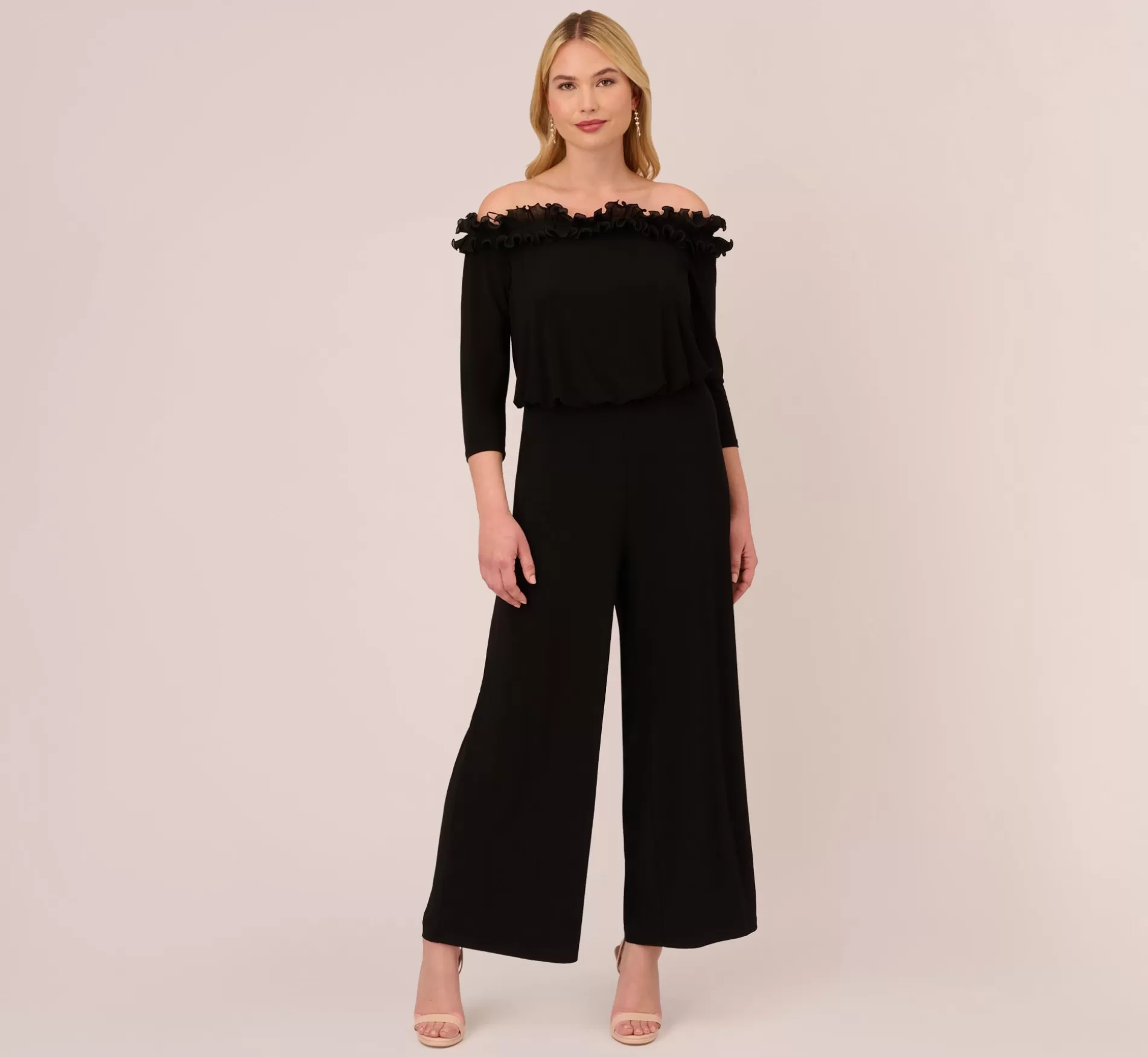 Shop Plus Size Signature Blouson Jumpsuit In Black Jumpsuits | Dresses with Sleeves