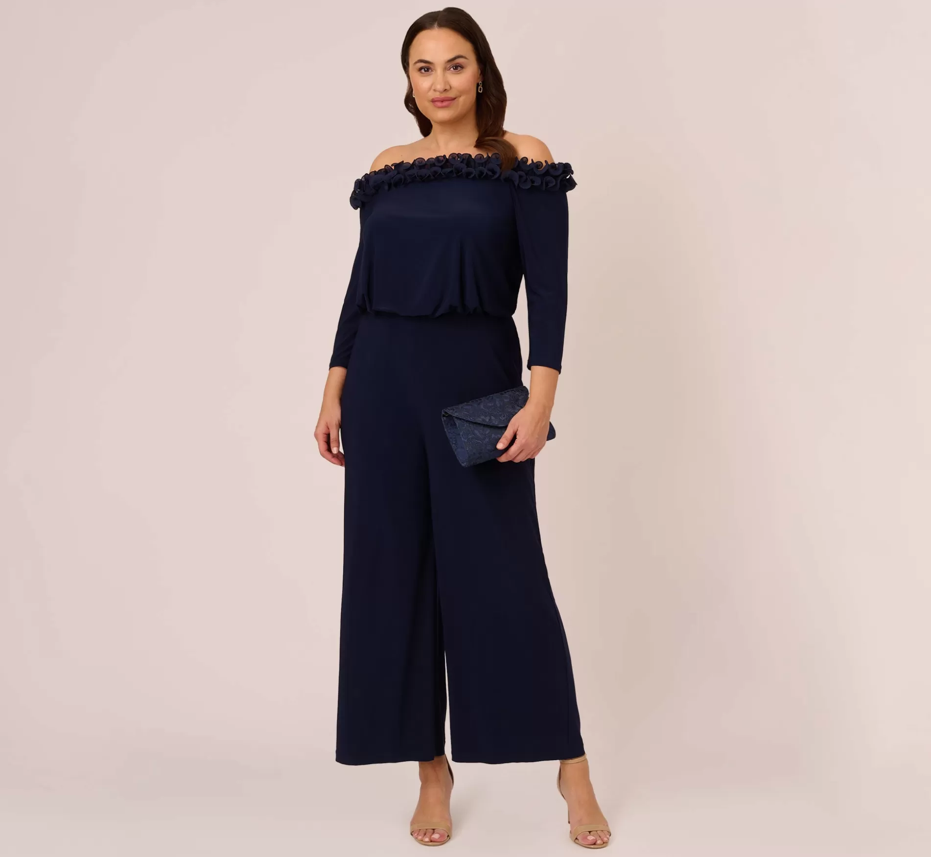 Cheap Plus Size Signature Blouson Jumpsuit In Navy Jumpsuits | Jumpsuits