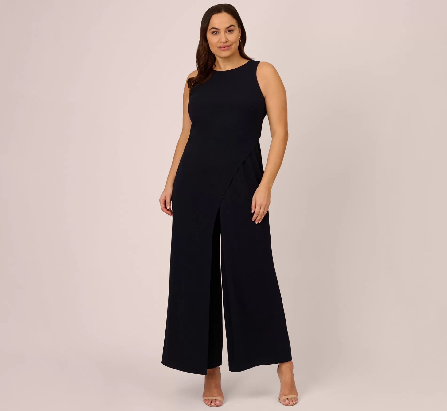 Best Sale Plus Size Sleeveless Asymmetrical Jumpsuit In Midnight Plus Size | Jumpsuits