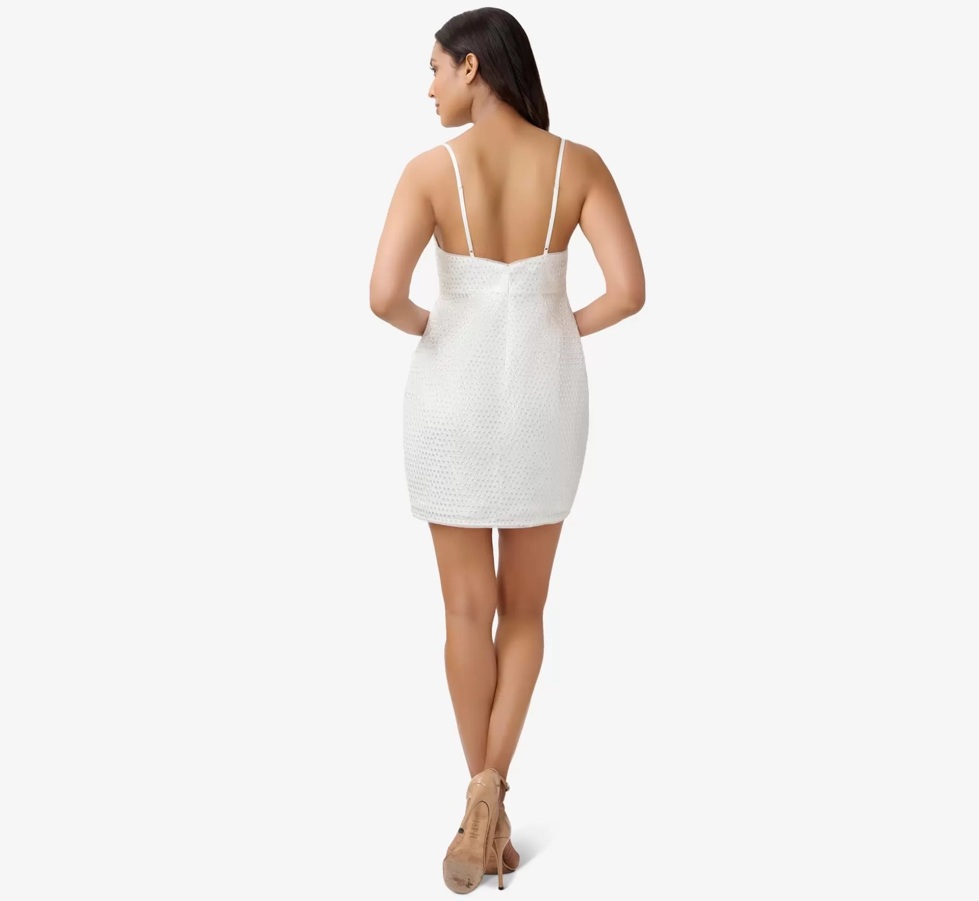 Sale Sequined Sheath Short Cocktail Dress In Ivory Little White Dresses | Short Dresses