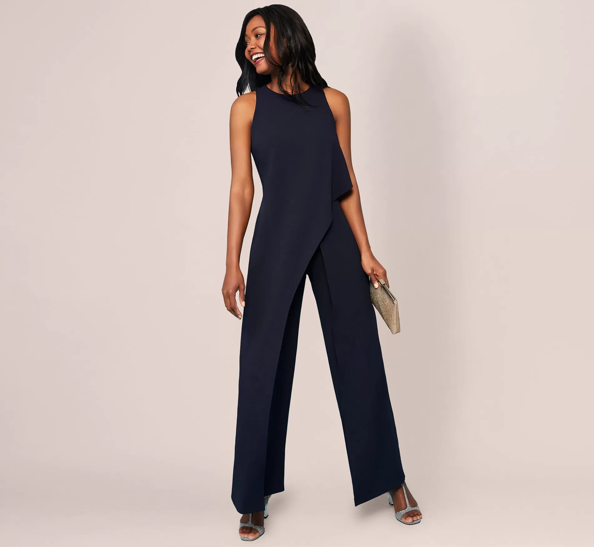 New Sleeveless Asymmetrical Jumpsuit In Midnight Best Sellers | Jumpsuits