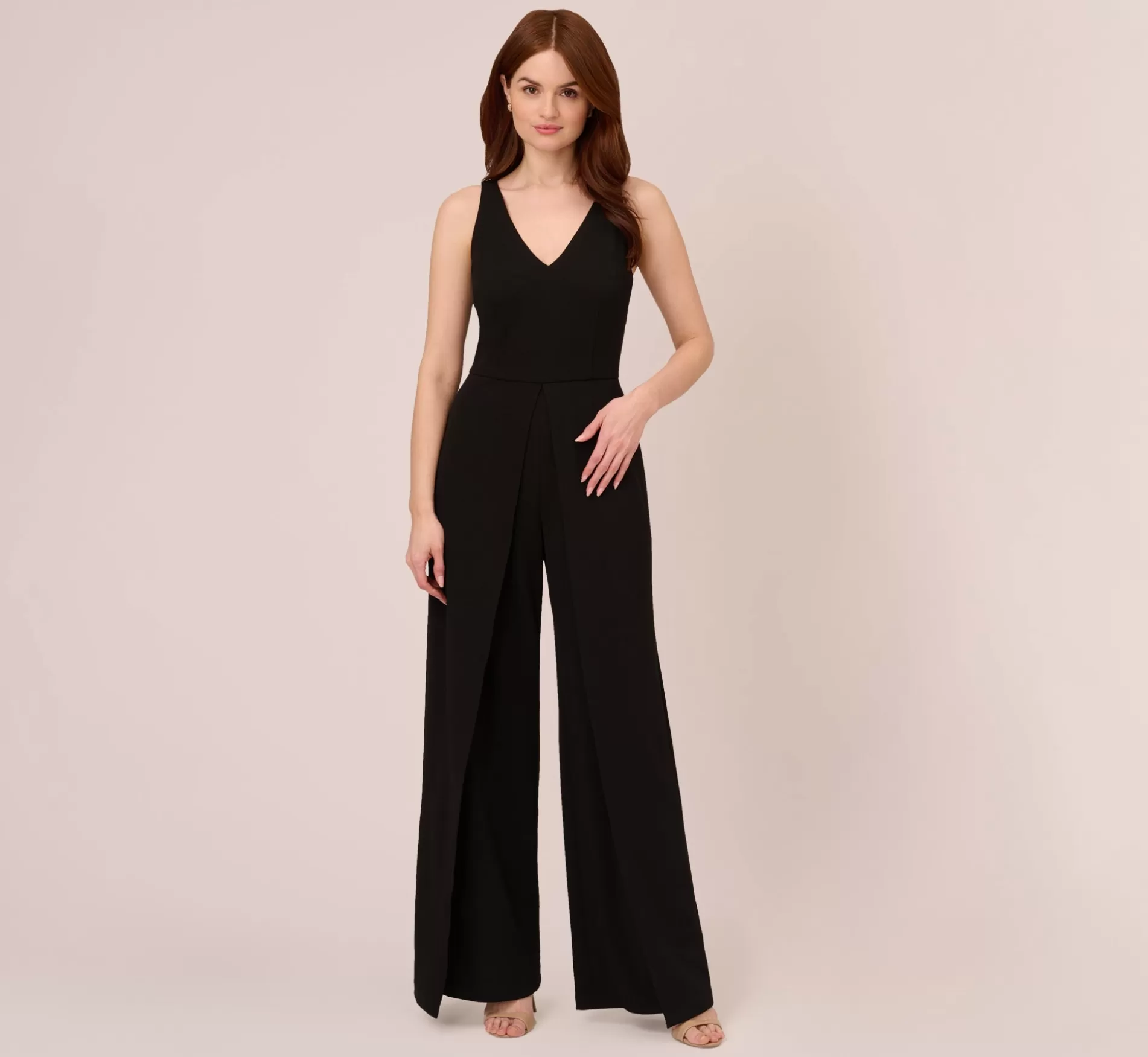 Flash Sale Sleeveless Tailored Jumpsuit With Wide Leg In Black Jumpsuits | Cocktail