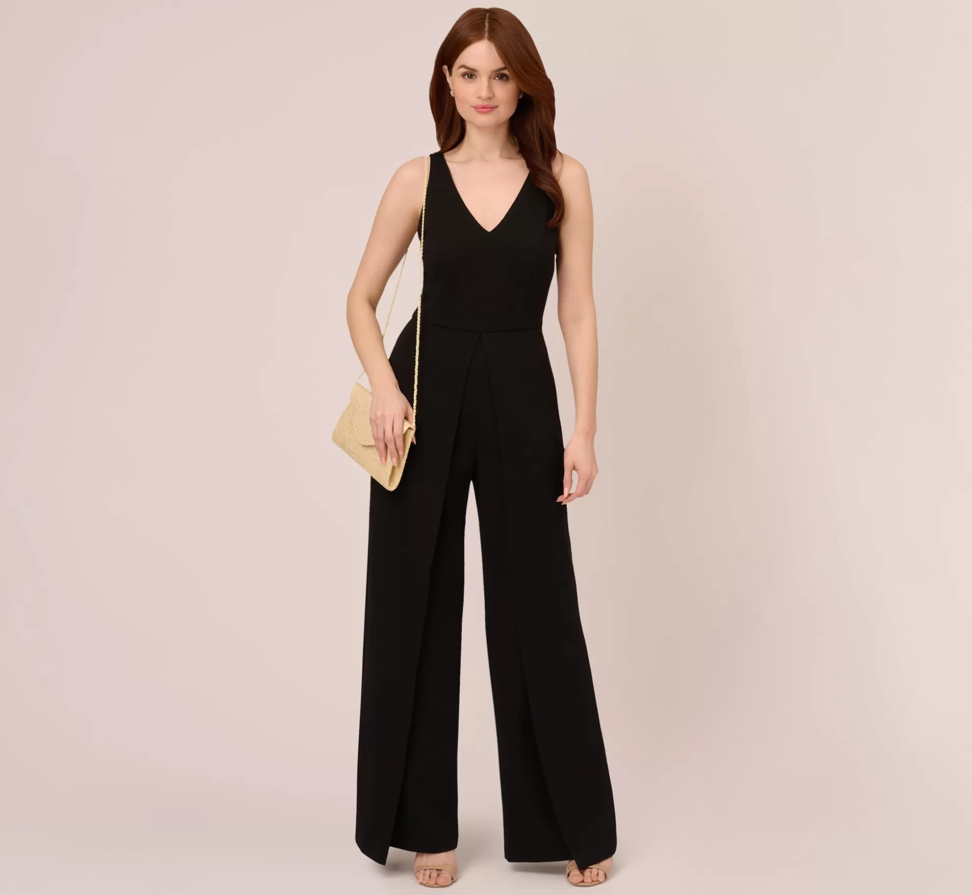 Flash Sale Sleeveless Tailored Jumpsuit With Wide Leg In Black Jumpsuits | Cocktail