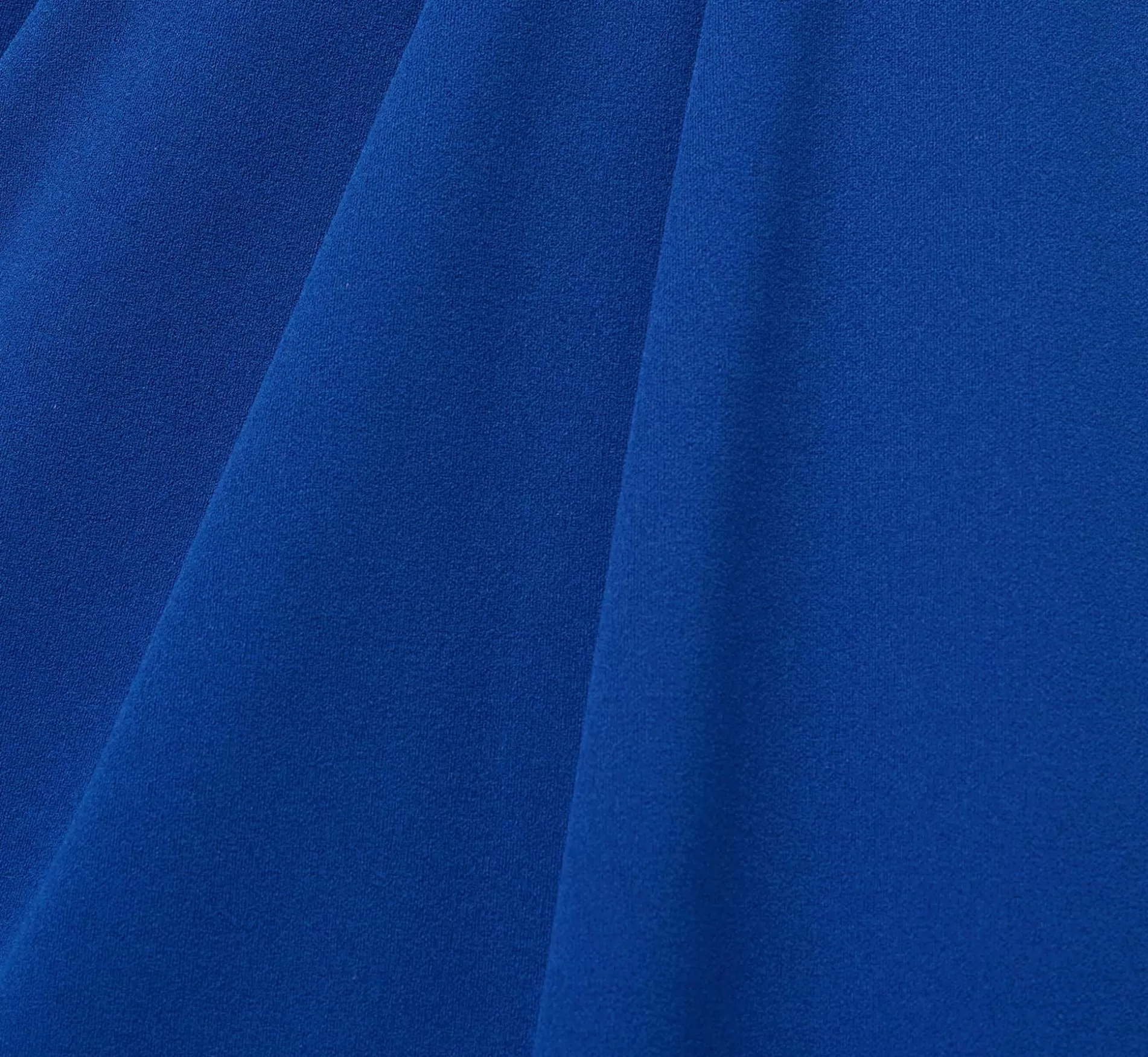 Clearance Stretch Knit Crepe Long Faux Wrap Mermaid Gown In Rich Royal Long Dresses | Day Dresses
